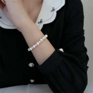 Bracelet en perles d'eau douce naturelles à dégradé de ciel étoilé de Zhizhen, magnifique et classique avec un design tendance - Product Image 3