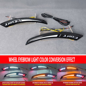 Luces Laterales Universales para Varios Modelos <span class=keywords><strong>de</strong></span> Vehículos con Luces <span class=keywords><strong>de</strong></span> Arco <span class=keywords><strong>de</strong></span> Rueda Modificadas, Luces LED <span class=keywords><strong>de</strong></span> Circulación Diurna e Intermitentes - Product Image 6