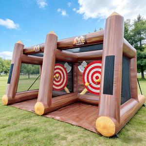 Jeu <span class=keywords><strong>de</strong></span> <span class=keywords><strong>lancer</strong></span> <span class=keywords><strong>de</strong></span> <span class=keywords><strong>hache</strong></span> gonflable commercial à double piste, thème <span class=keywords><strong>Viking</strong></span>, jeu interactif <span class=keywords><strong>de</strong></span> carnaval, en PVC, écologique - Product Image 3