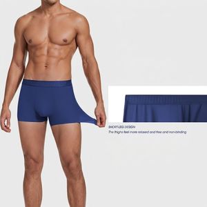 <span class=keywords><strong>Boxer</strong></span> en coton soyeux doux, anti-humidité, sans étiquette, avec ceinture élastique, pour occasions formelles, pour hommes (images de sous-vêtements féminins) - Product Image 1