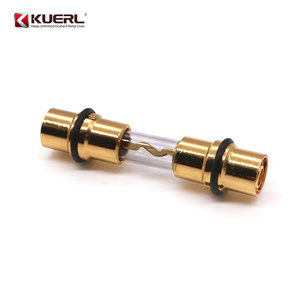 ตัวยึดฟิวส์ทองแดงแท้ของ Kuerl 60A ท่อกลมสำหรับเครื่องเสียงรถยนต์ - Product Image 1