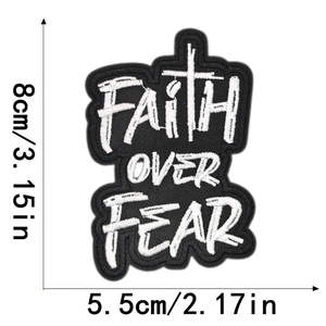 Parche Bordado Personalizado con Diseño de Forma Irregular Cortada a Láser, Logotipo Religioso de Jesús, Letra Personalizada, para Ropa - Product Image 5