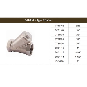 Nuevo Filtro Tipo Y con Rosca Interna BSP de 1/4'' para Sistema de Agua de Yate Marino, Marca TMH - Product Image 2