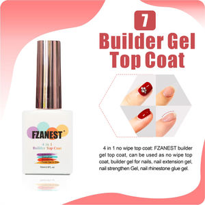 FZANEST 15mlビタミン添加スーパーベースコート酸フリープライマー16種類の機能性ゲルダイヤモンドトップコートラバーベーススノートップ - Product Image 5