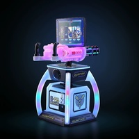 Nouvelle console de jeux d'arcade commerciale pour enfants, rechargeable, avec paiement par code QR, pour jeux à monnayeur, modèle Gatling Gun Machine