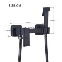 Ensemble de pulvérisateur de bidet en alliage de zinc à main de vente chaude salle de bain moderne Shattaf avec support de pommeau de douche pour le nettoyage des toilettes d'appartement