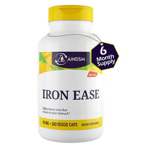 Capsules de fer végétariennes sans gluten les plus compétitives, capsules de fer dures, complément vitaminique, capsules de fer - Product Image 4