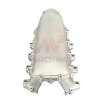 MATCHWAY Sliver Satin Aluminum LS Hi-Ram EFI Intake Manifold for GM Chevy LS3/L92 Engine with Fuel Rail Kits