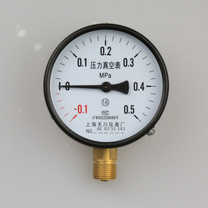 เกจวัดแรงดันสุญญากาศ Tianchuan รุ่น YZ-100 ขนาด 100 มม. โลหะ ข้อต่อ M20x1.5 ผลิตที่เซี่ยงไฮ้ - Product Image 3