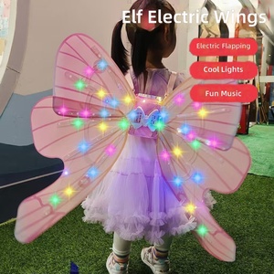 Ali d'Angelo per Bambine, Giocattoli da Esterno, Nuove Ali Luminose Elettriche da Fata Farfalla, Vendita all'Ingrosso per Mercati Notturni - Product Image 2