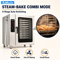 Four combiné commercial CKW-10D, 10 plateaux, cuisson vapeur et convection, 16,4 kW, 380 V, nettoyage automatique