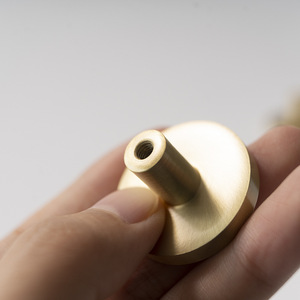 round Shape <b>Copper</b> Knob Pulls Home Furniture Decorative Brass Cabinet <b>Handle</b> for Dresser & Drawer for Kitchen & Bedroom - Product Image 6