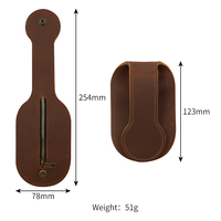 Porte-monnaie en cuir véritable RTS, ceinture portable, pochette à fermeture éclair, porte-monnaie pliable, portefeuille d'auto-défense pour l'extérieur, cadeaux pour hommes et femmes