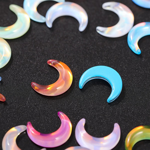 คริสตัลแก้วทรงแบน 9x11 มม. สีรุ้ง สำหรับตกแต่งเล็บ DIY และเครื่องประดับ - Product Image 3