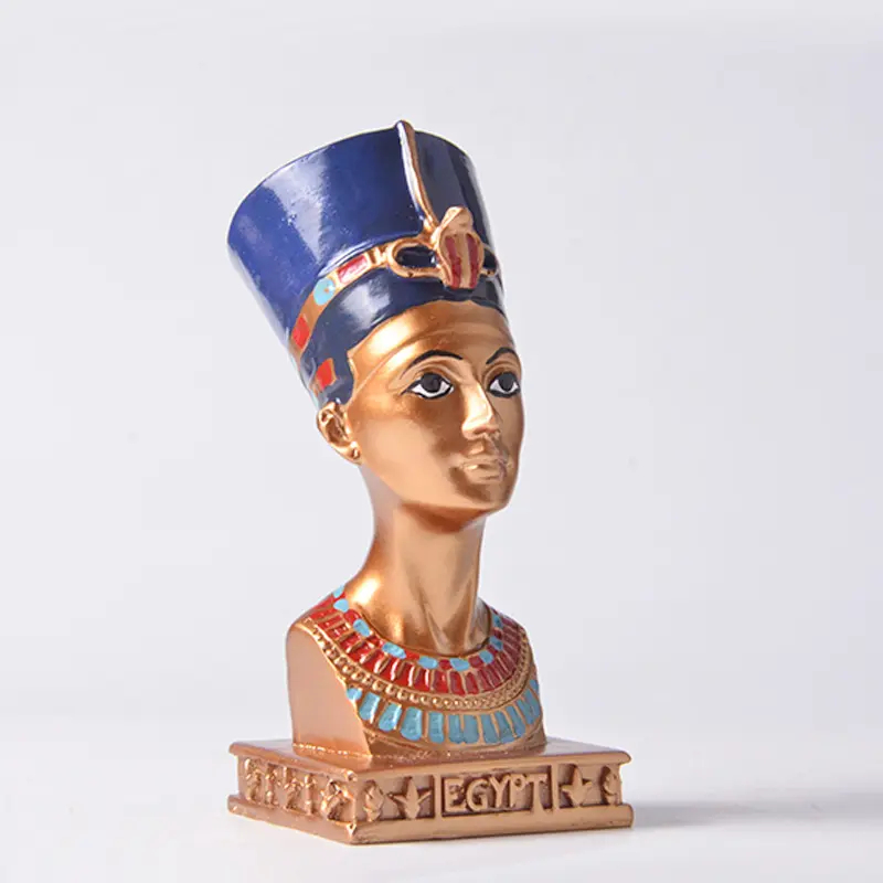 लघु विंटेज प्राचीन मिस्र के कलाकारों <span class=keywords><strong>कलाकृतियों</strong></span> रानी की बिक्री के लिए सिर बस्ट फिरौन मूर्ति मूर्तियों