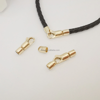 Fermoirs de finition en or véritable 14K pour bracelets, colliers, bijoux, artisanat DIY, cuir, 1000S Jewelry KZ030G