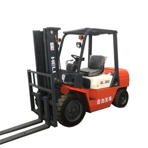 Chariot élévateur diesel automatisé robuste d'origine Heli Smart avec pneus pleins, d'occasion, 3 tonnes, tout-terrain, garantie 1 an - Product Image 1