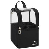 Sac de rangement pour pinceaux de maquillage Relavel, transparent, autoportant, grand format, avec séparateurs amovibles, pour les voyages