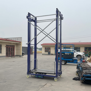 Plataforma Elevadora Eléctrica de Andamios de Bajo Consumo, 10m de Altura Ajustable, Bloqueo Rápido, para Trabajos de Remodelación Interior en Centros Comerciales - Product Image 5