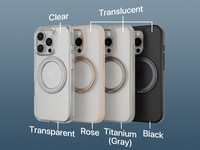 Étui Premium Magnétique Rotatif à 360° avec Support, Antichoc, Protection d'Objectif Métallique, Compatible Charge Sans Fil pour Téléphone 17 Pro