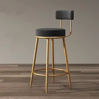 Chaise de bar moderne en métal empilable, légère, durable et écologique avec pieds en fer pour usage commercial à la maison, au bureau et à l'hôtel