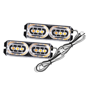 New 2 miếng <span class=keywords><strong>12</strong></span> LED cảnh báo Strobe <span class=keywords><strong>Lights</strong></span> Set khẩn cấp nhấp nháy đèn nguy hiểm Flash lưới tản nhiệt đèn phổ đồ đạc cho - Product Image 3