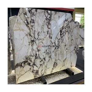 Usine de marbre italienne d'importation populaire grande dalle de comptoir d'île en marbre poli en gros calacatta violar - Product Image 5