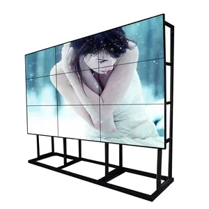 55英寸室内发光二极管背光1x4 2x2 3x3商用数字广告显示器拼接液晶电视墙