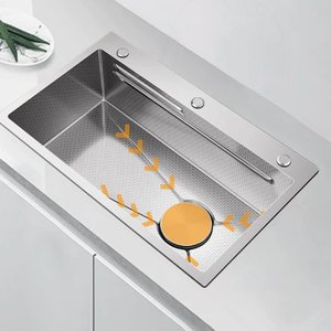 Évier de cuisine en acier inoxydable de 50 cm, à cuve unique, design étroit - Product Image 2