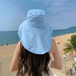 Chapeaux de soleil d'été pour femmes en gros, grands chapeaux de plage à large bord pour femmes avec cordon - Product Image 4