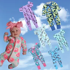 40 ألوان اختياري أوراق الخيزران القطن العضوي الطفل بذلة ملابس الطفل ل الوليد الزحف البريدي طفل رومبير الملابس
