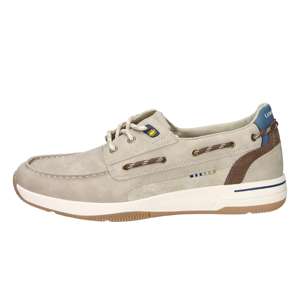 Chaussures bateau à lacets pour homme Lumberjack, beige, taille 42, imperméables, décontractées - Product Image 1