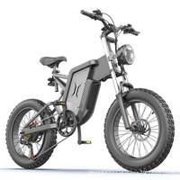 Bicicleta Eléctrica de Montaña X20 de Source Manufacturers, Batería de Litio de 48V, Motor sin Escobillas de 2000W para Todoterreno, Suspensión Delantera/Trasera de 20 Pulgadas