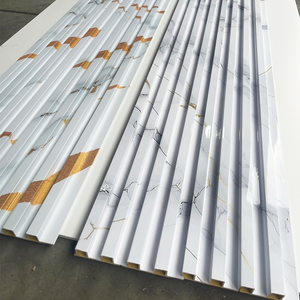 Tuyệt vời Tấm tường trong nhà WPC slat phân vùng tường PVC tấm Tường Nội Thất WPC louver chất lượng bảng - Product Image 1