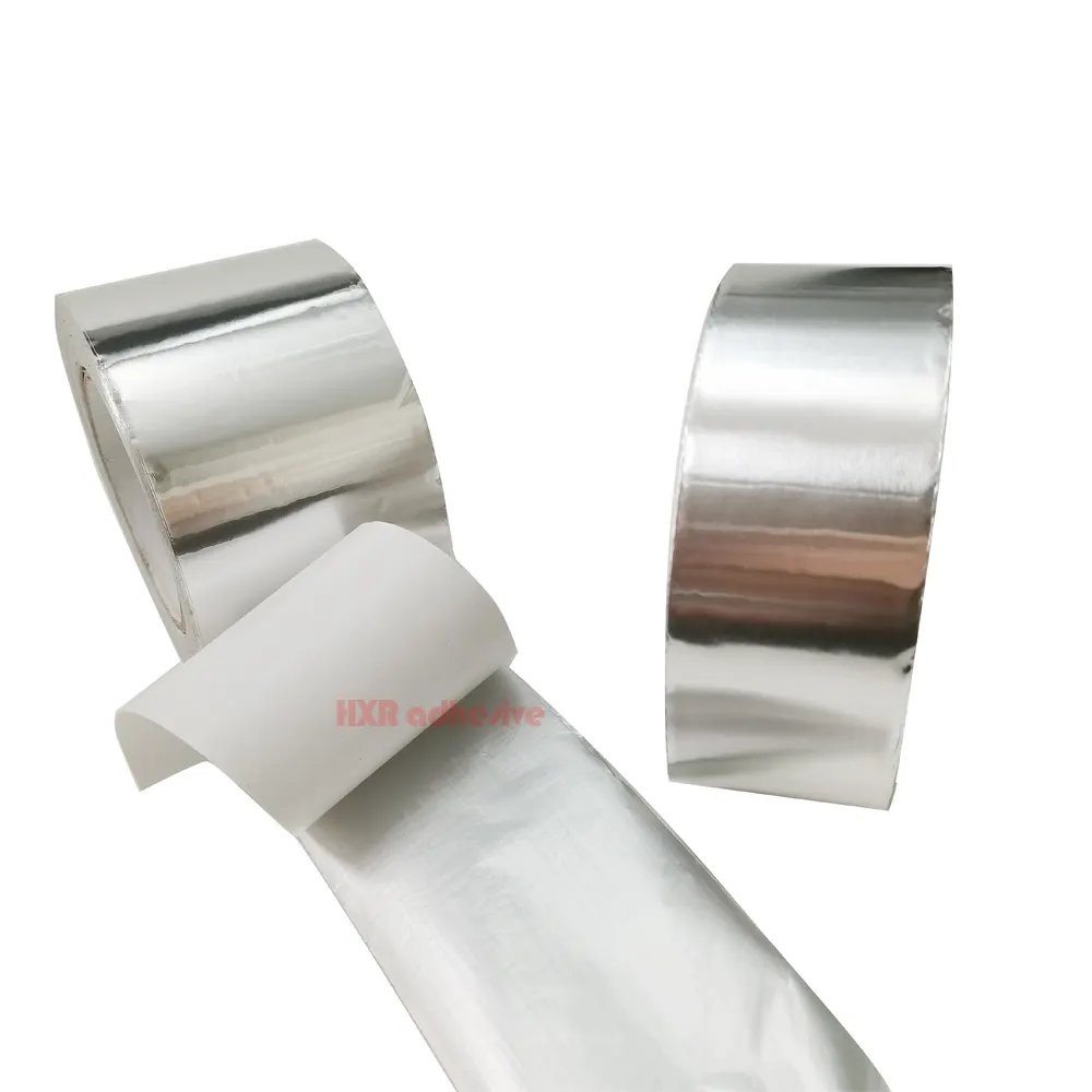 Высокоэффективная Водонепроницаемая односторонняя лента из серебряной алюминиевой фольги для систем HVAC