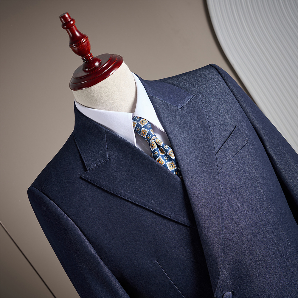 Denim blue-single-piece suit