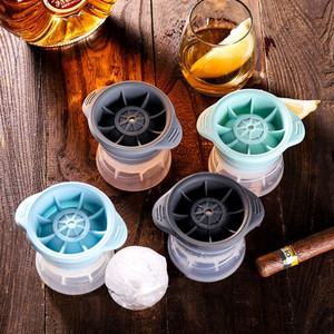 Silicone Ice Ball Mold Round Sphere Large Quick Freezing For Whiskey Cocktail Making - Product Image 2
