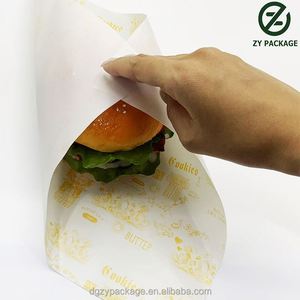 Emballage personnalisé pour hamburgers, papier d'emballage pour sandwichs, emballage alimentaire, papier de boulangerie, résistant à la graisse - Product Image 4