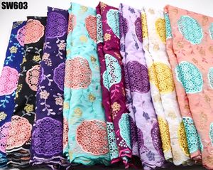 Tessuto Supoo Super Splendido 100% Cotone Freetown in Pizzo Svizzero, Tessuto in Pizzo Africano per Abiti da Matrimonio della Sierra <span class=keywords><strong>Leone</strong></span> - Product Image 4