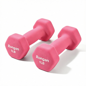 Haltères hexagonaux en néoprène Rongan, haltères en fonte de 1 à 20 lb, poids colorés <span class=keywords><strong>pour</strong></span> la maison, la salle de sport, le Pilates, le yoga, la remise en forme - Product Image 4