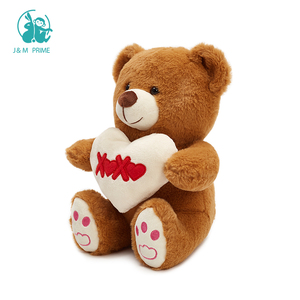 Oso de Peluche de San Valentín con Corazón de 30 cm, Oso de Peluche Suave Personalizado Relleno de Algodón PP - Product Image 2