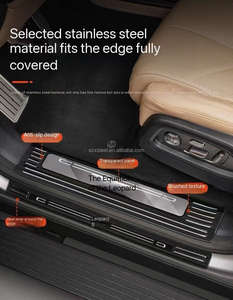 لمعادلة BYD ، مجموعة هيكل الفهد 8 ، خطوة ترحيب خاصة من الفولاذ المقاوم للصدأ لشريط حماية العتبة - Product Image 3