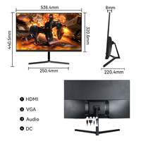 Monitor de PC de 24 Pulgadas IPS 180Hz 1ms GTG 99% SRGB FHD 1920x1080 con Ángulo de Visión Amplio de 178 Grados y Pantalla Múltiple