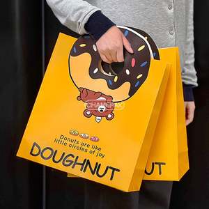 Sac en papier kraft écologique personnalisé de qualité alimentaire avec logo imprimé offset pour la livraison de pizzas et de produits de boulangerie - Product Image 6