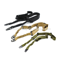 Sangle tactique à double point d'attache avec 2 crochets pivotants, sangle de remplacement multi-mission réglable avec crochets pivotants en métal pour porté en bandoulière