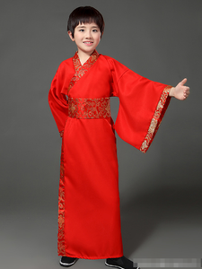 Ecowalson أطفال أولاد بنات ملابس صينية قديمة Hanfu ملابس تنكرية أزياء هالوين ملابس أطفال صينية تقليدية - Product Image 4