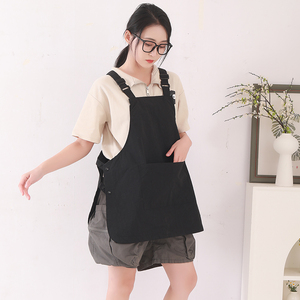 Delantal personalizado para Taller de cafetería de estilo japonés, delantal de camarero con logotipo personalizado - Product Image 2