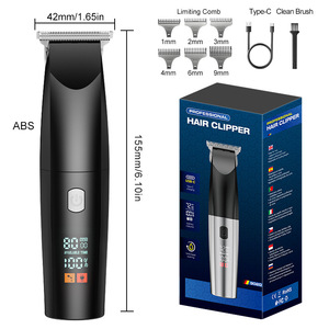Cortapelos profesionales transfronterizos, cortapelos eléctricos con pantalla digital, recortadores de pelo eléctricos, afeitadoras eléctricas - Product Image 4