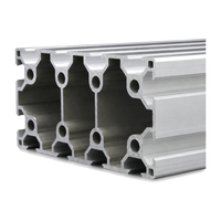 Profilé en aluminium à rainure en T norme européenne 60120, 6063-T5 60x120 pour assemblage de châssis de machine, structure de construction, découpe sur mesure