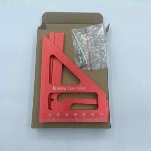Règle <span class=keywords><strong>de</strong></span> traçage multifonction à angle droit, règle triangulaire en alliage <span class=keywords><strong>d</strong></span>'aluminium pour charpentier, outil <span class=keywords><strong>de</strong></span> traçage - Product Image 4